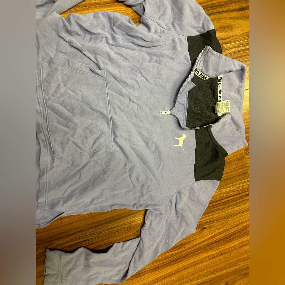 half zip sweatshirt from pink